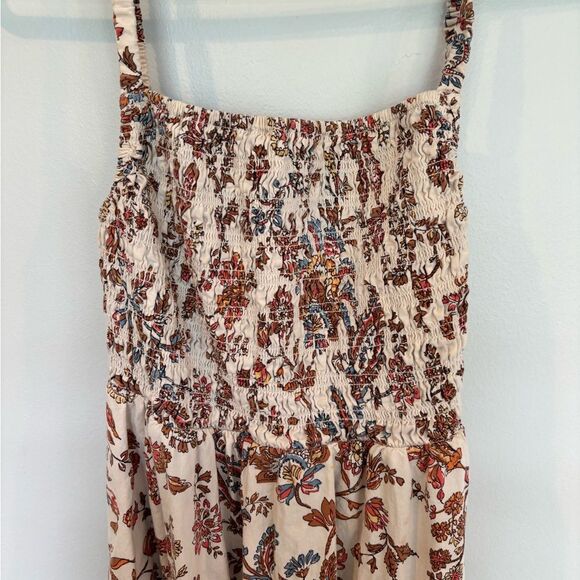 Old Navy Red and Brown Floral Dress - Picture 3 of 5
